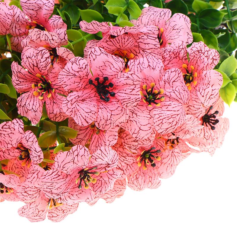 Flores Violetas Artificiales Estaca de Suelo Flor Falsa Para Decoración de Hogar Jardín Patio Porche Patio Boda Fiesta Flor de Plástico Decoración