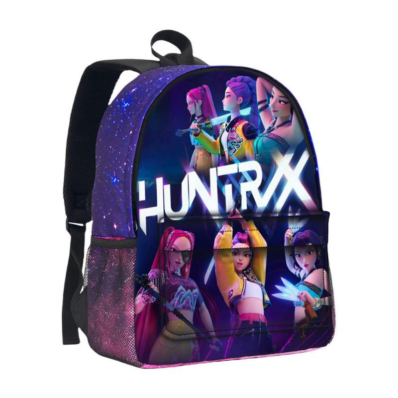 Hunterxhunter Kpop Backpack With Durable Oxford Fabric For School Use