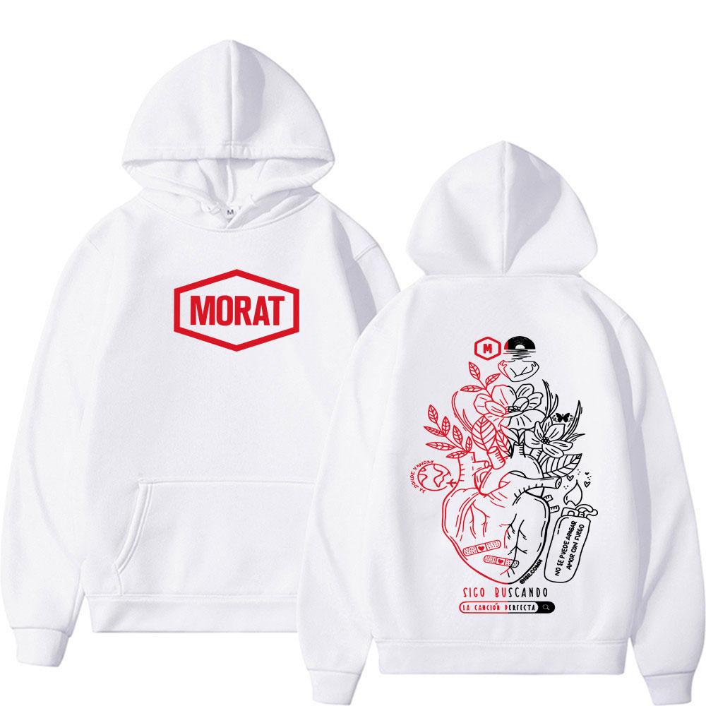 Rock Band Morat Album Graphic Printed Hoodies Unisex Hip Hop Vintage Trending Pullover Long Sleeve Comfort Hooded Sweatshirts