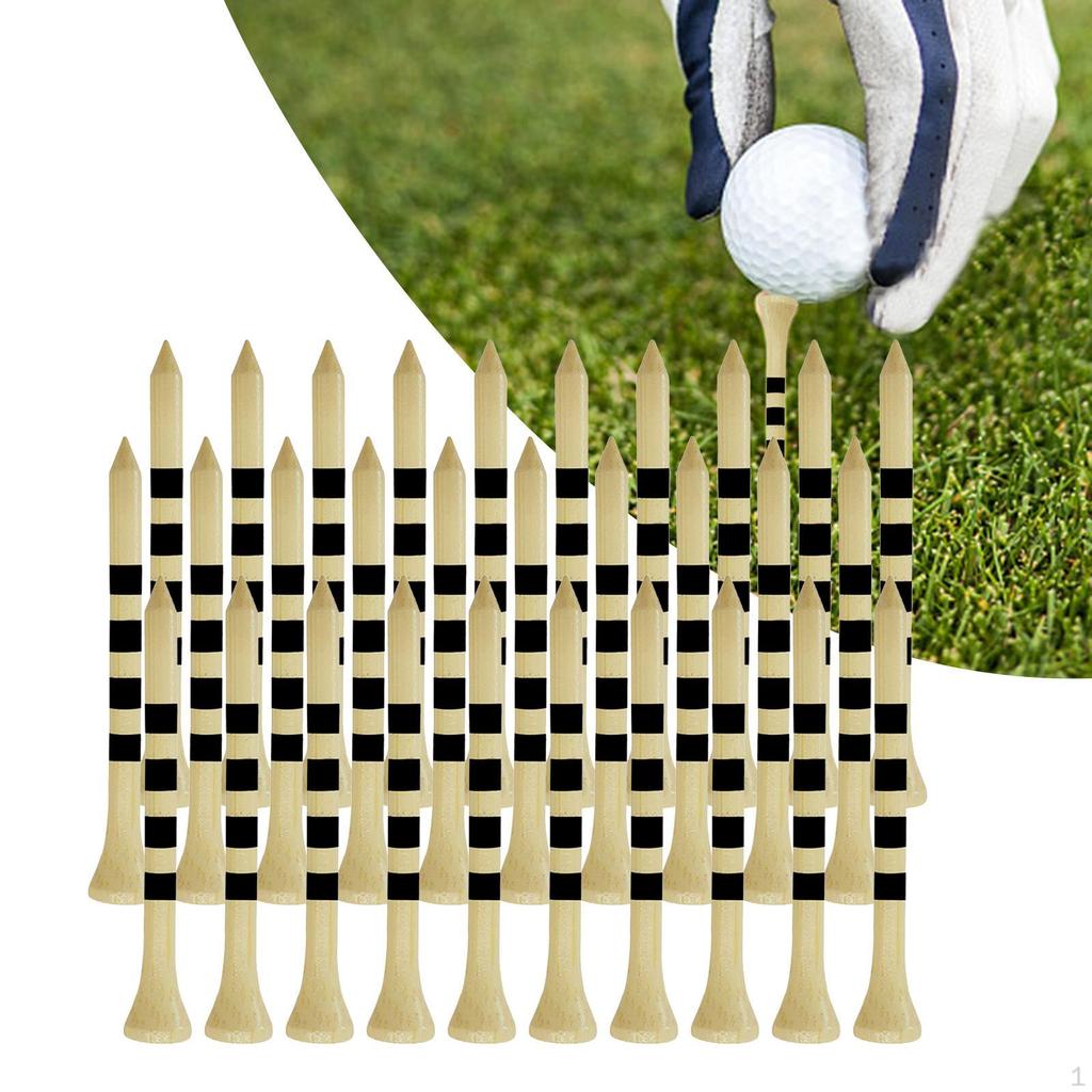 Bamboo Golf Ball Tees Reliable Accessories Long Length Exercise