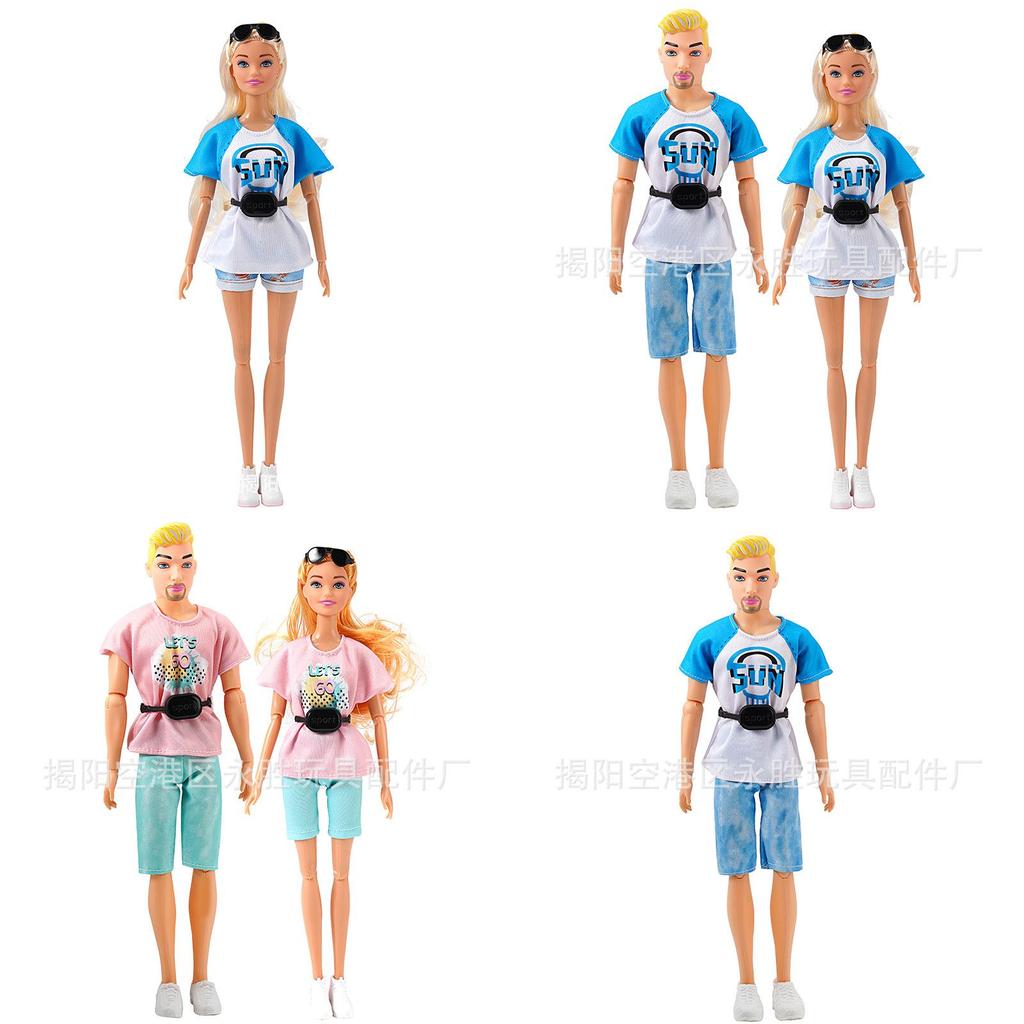 Neue 30cm Modische Ken-Puppe Für Männer Und Mädchen Sommer Sport Und Freizeit Paar Grenzüberschreitender Handel