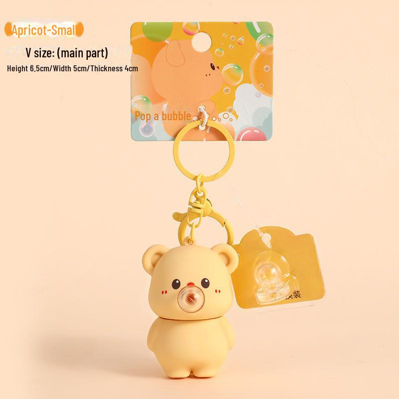 Genuine Cartoon Bear Keychain: Cute Bag Pendant and Small Gift