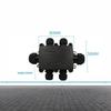 G713 IP68 Waterproof Junction Box 6 Cable Ports Heavy Duty Plastic Shell for Farm Outdoor Power Cable Splicing