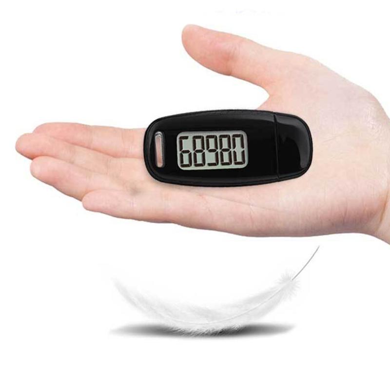 Simple Accurate Step Counter Walking 3D Pedometer USB Rechargeable Sports Pedometer for Step Fitness Hiking Sports