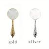 1pc/2pcs 5X Metal Handheld Magnifier Exquisite Carved Delicate Pattern for Reading Compact Retro Design with Vintage Charm