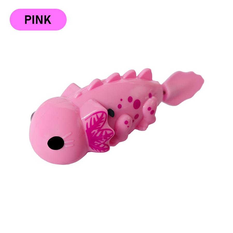 

Cute Outdoor Children s Electronic Light Sensing Bathtub Interactive Toy Can Swim Colorful Pet Salamander Dinosaur Holiday Gift рожевий