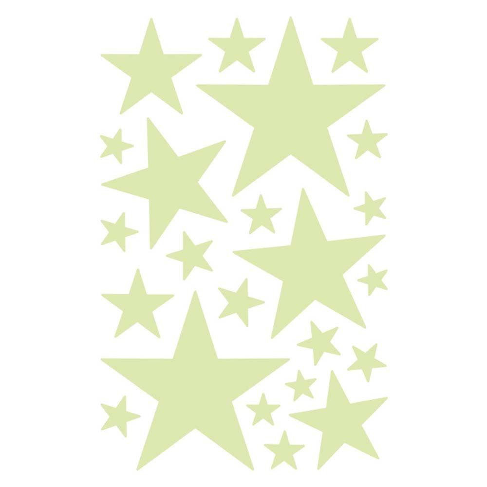 Nursery Ornament Glow In Dark Stars Dots 3D Luminous Decal Wall Art Fluorescent Bubble Sticker