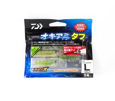 Daiwa Isca Mole Kaiteki Real Okiami L 42 mm 5 por pacote Verde UV (6429)