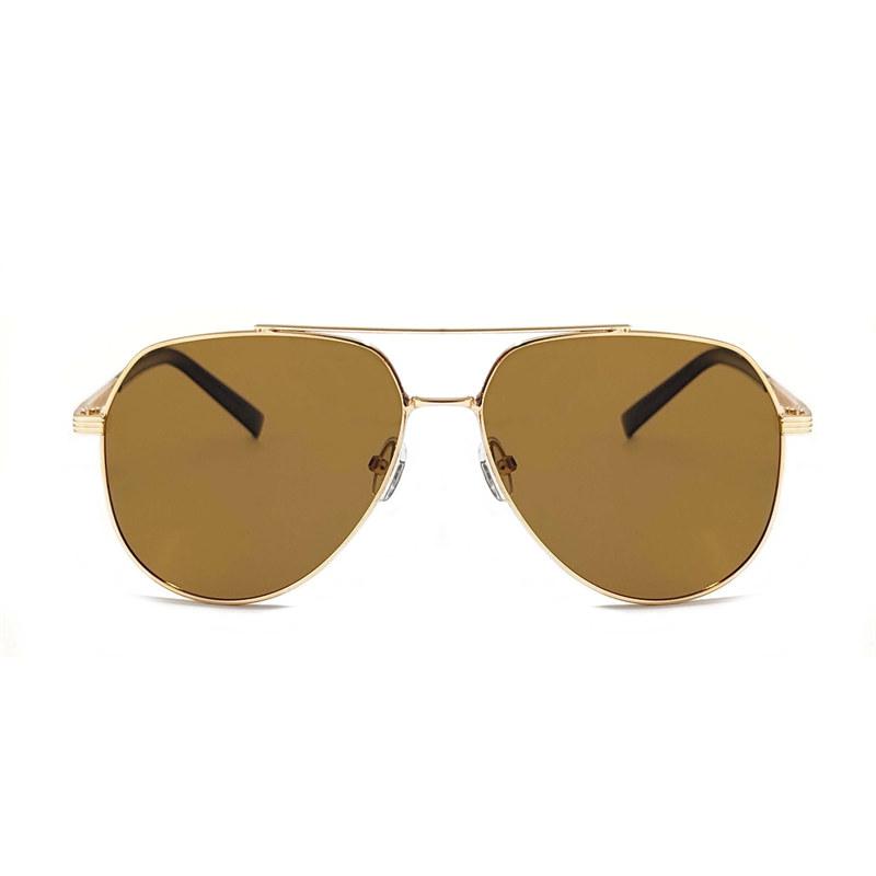 Metal Frame Polarized Sunglasses for Men Fashion Pilot Fishing Driving Glasses Outdoor Uv400 Anti Glare Eyeglasses