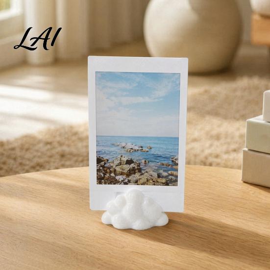 Multi-purpose Photo Holder 5Pcs 3D Printed Stand Decorative Display Rack Lovely Cloud Shape Picture Office Desk for Photos Leaf Artwork Hand