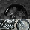 Motorrad Hochglanz Schwarz 21" Folie 5,5" Vorderradkotflügel Für Harley Touring Road King Street Electra Glide FLTR FLHT FLHR Custom