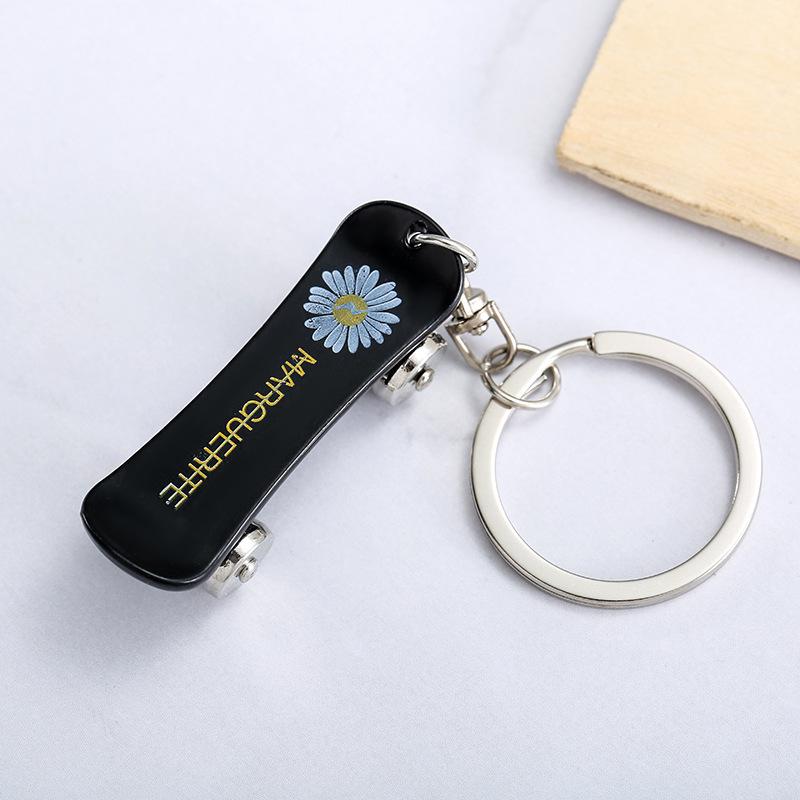 Colorfast Metal Scooter Keychain with Bottle Opener - European & American Style Multifunctional Pendant Gift