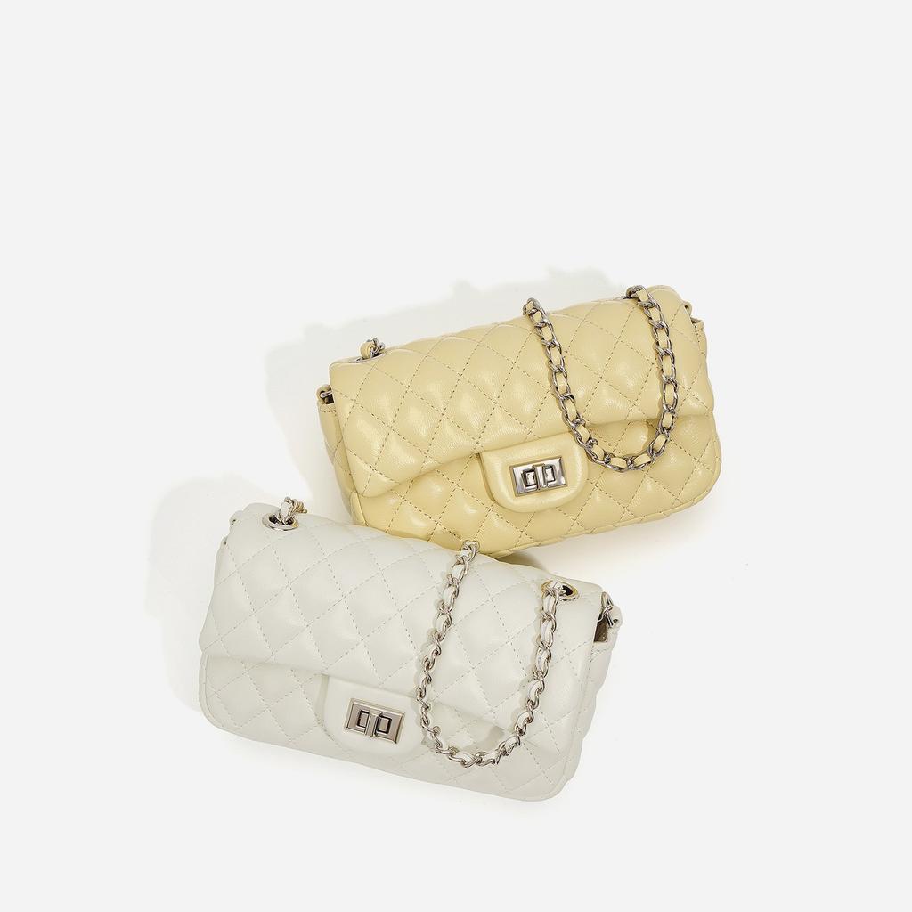 Diamantbestickte kleine Tasche für Damen mit vielseitiger schräger Achseltasche, einzelner Schultertasche, kleiner quadratischer Tasche, Kettentasche, Tasche