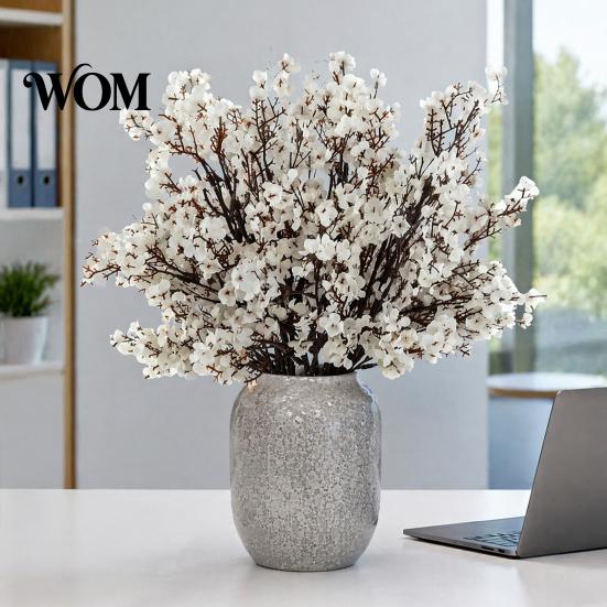 Decorative Flowers for Fall Season Artificial Indoor Outdoor Decor, Weatherproof Autumn Floral And Silk Arrangements with Flexible Stems Home