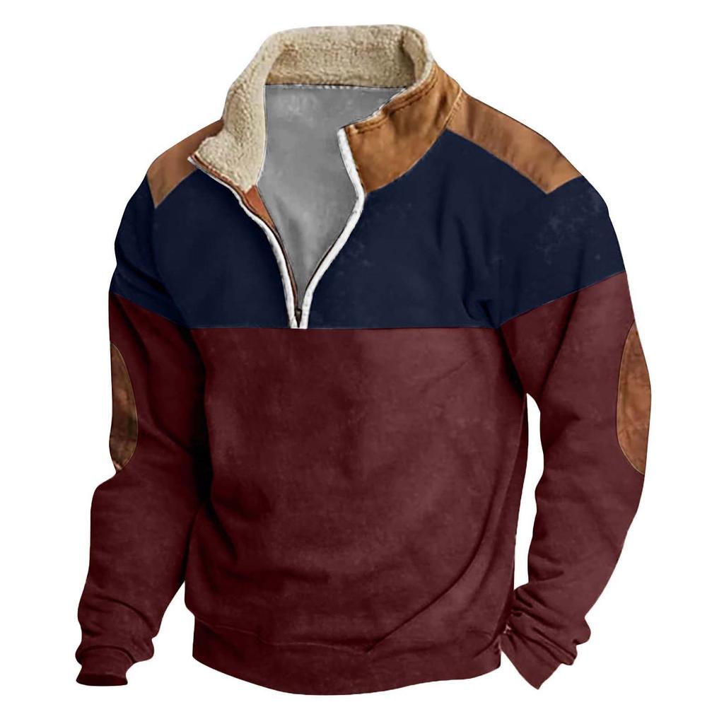 Men's Hoodie Loose Long Sleeves Round Neck