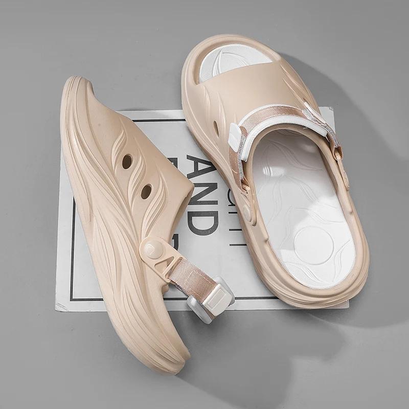 Fashion 2024 New Summer Eva Fashion Men Slippers Women Flip Flops Thick Slides Fashion Printed Couples Platform Shoes Outdoor Sandals