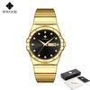 WWOOR Luxury Watches For Men Fashion Business Waterproof Stainless Steel Luminous Men's Quartz Wristwatches Male Reloj Hombre