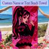 1pc Draculaura (2) Beach Towel, Outdoor Beach Towel Ideal Beach Necessities and Vacation Items