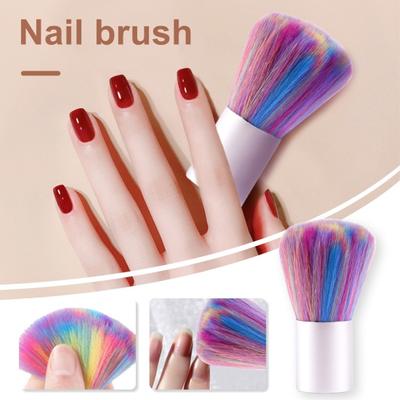 Nagelbürste, weiche Borsten, Kosmetikpinsel, leicht zu reinigen, wiederverwendbar, Staubentferner, Nagelkunstpinsel für Make-up, Maniküre
