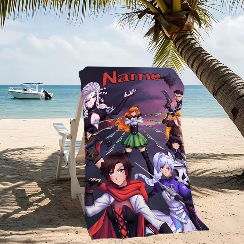 Customizable Personalized Beach Towels RWBY Volume Themed designs.Suitable for the Beach, Yoga, Sports;ideal As Beach Accessories