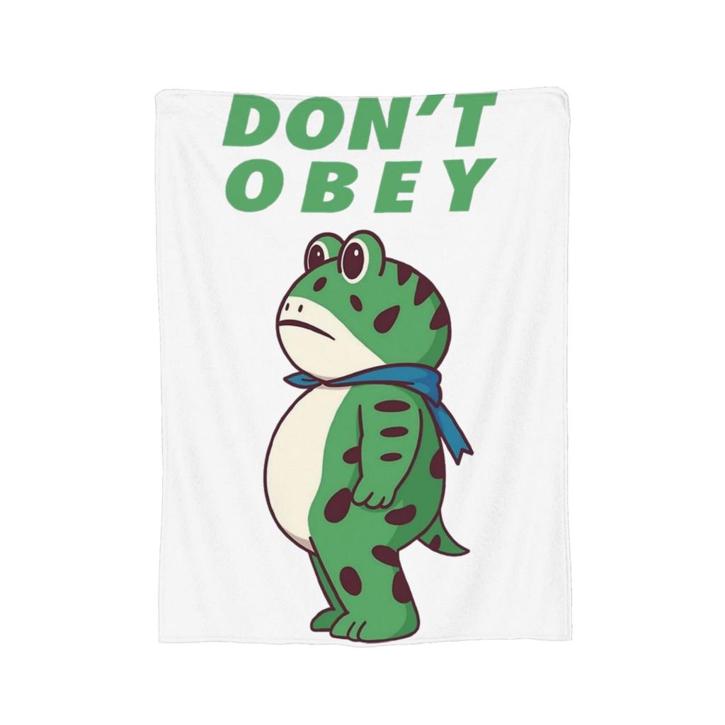 Portland Resist Frog Protest No Kings Blankets Velvet Decoration  Breathable Warm Throw Blankets for Home Couch Rug Piece