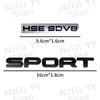 3D Chrome Metal HSE SDV6 SDV8 Luxury Logo Emblem Car Side Fender Trunk Badge Sticker For  Sport Discovery Evoque Decor