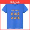 Print T 100cotton Capybara Shirt For Kids Boy10year Anime Short Capybara Cute Tees Tops Pride Tshirt Y2k One Piece Girl Clothes