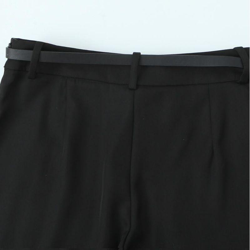 Kaslead New Arrival Women's Clothing Fashion Style Fashion with Chain Belt Long Casual Shorts 2143721