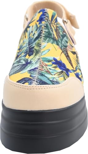 Yosuke Women's Yellow Combination Sandals, Sizes 22.0cm-22.5cm, 4460072