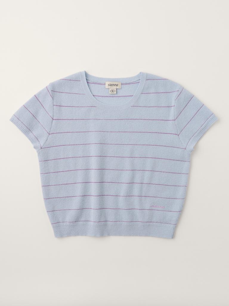 Sienneu Rome Stripe Knit (Sky Blue)