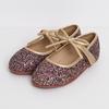 [BabyJam] Color-Block Ribbon Glitter Flats Gold [Y979-10013]
