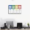 MYLU Emotional Management Zones Of Regulation Educational Poster 5 Canvas Poster Wall Art Decor Print Picture Paintings for Living Room Bedroom