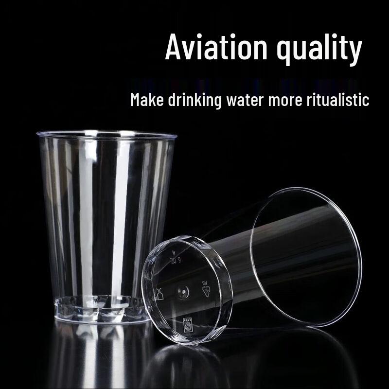 777 Transparent Hard Plastic Disposable Cups
