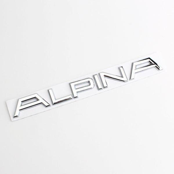 ALPINA letter Badge Car Emblem Stickers for XB7 B8 B7 B4 XD4 B3 ALPINA Metal performance Modification Accessories Trunk Decoration