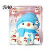 Snowman Squeezing Toy Christmas Stress Relief Toy, Soft Xmas Tree Squeeze Holiday Cat Paw Sensory Fidget Party Favors Portable