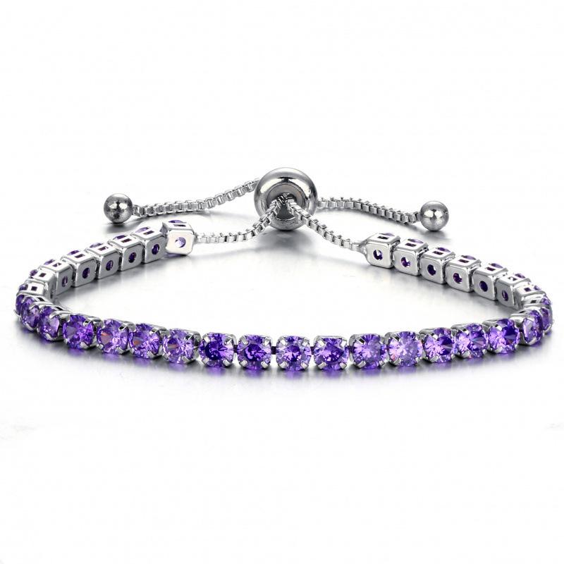 Hot 3mm Zircon Full Bracelet Light Luxury Fashion Style Internet Celebrity Niche Design Hand Accessories Women