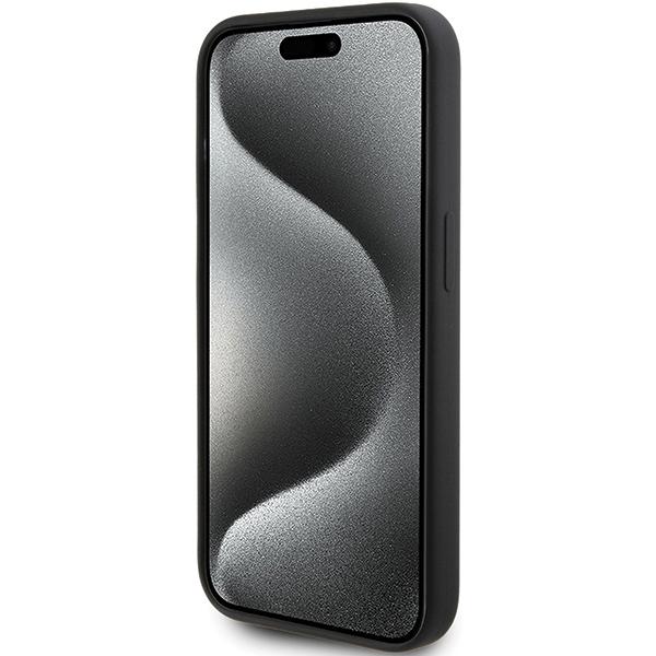 Karl Lagerfeld KLHCP15LSKSBMCK iPhone 15 Pro 6,1" schwarz/schwarz Hartschale Silikon Karl Schriftzug