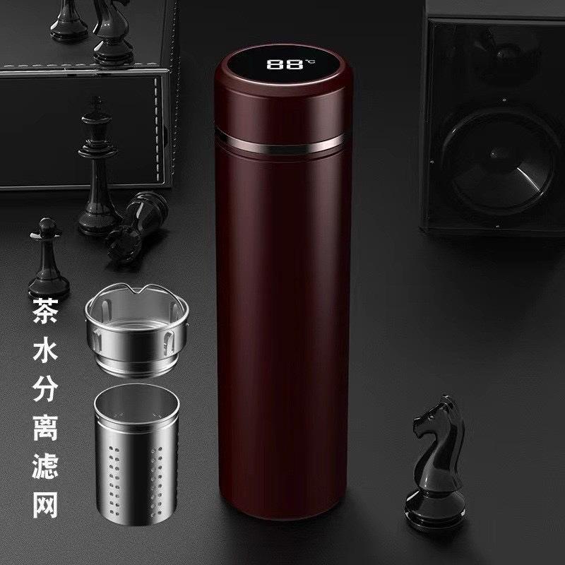 Stainless Steel Intelligent Temperature Measurement Thermos Cup with Tea Leak Portable Home Business Water Cup Gift Customized Cup