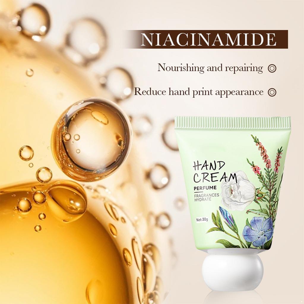 Set of 5 Travel-Size Fragrance Hand Creams - Moisturizing Nourishing Lotion for Dry Skin, Winter Care for Hands