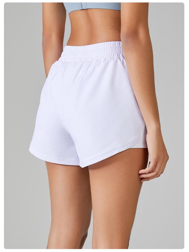 Women's Customized High-Waisted Drawstring Athletic Shorts - Slimming, Anti-Exposure Yoga & Running Fitness Pants