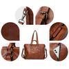 2024 Autumn Large-Capacity Retro Waxed Leather Shoulder & Crossbody Tote Bag for Women