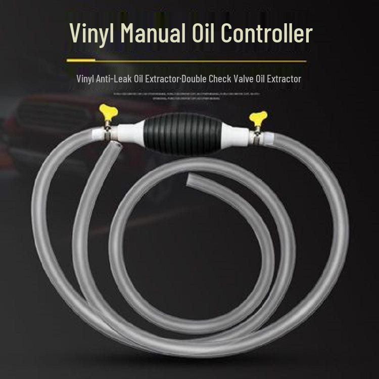 Large Soft Hose Manual Oil Extractor: Hand-Pump for Car Fuel Tanks & Fish Tank Water Changing