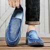 Autumn Men Canvas Casual Shoes 2025 New Breathable Soft Leisure Men Loafer Sneakers Comfort Low-top Non-slip Sneakers Denim