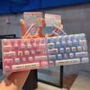 Niemals geschlossen 26 Tasten Tastenkappe Schlüsselanhänger Bunter Tastatur Schlüsselanhänger Fidget Schlüsselanhänger Spielzeug Partygeschenk