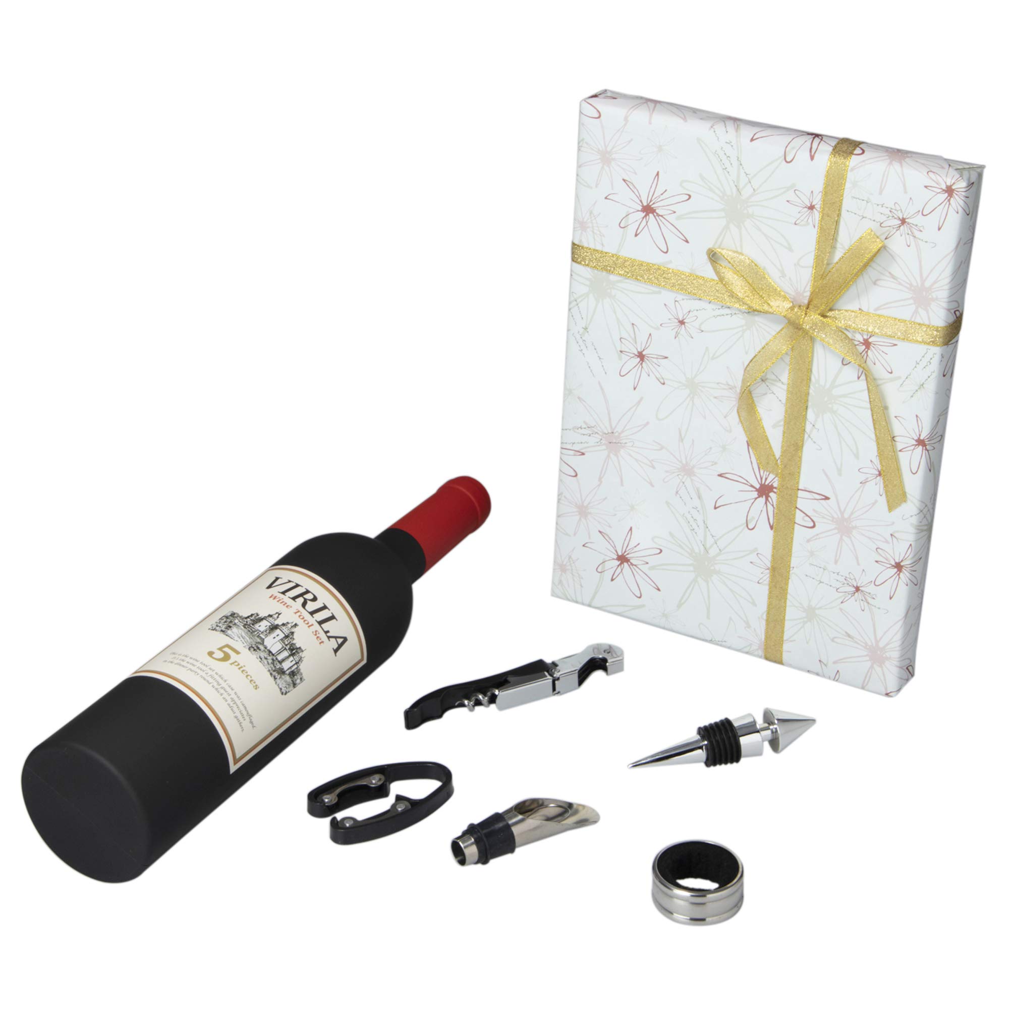 

with wrapping Tool set x x cm Virilla bottle type 5P paper message [Wrapped paper] approx. 7.4 7.5 32.3 (wrapping flower)
