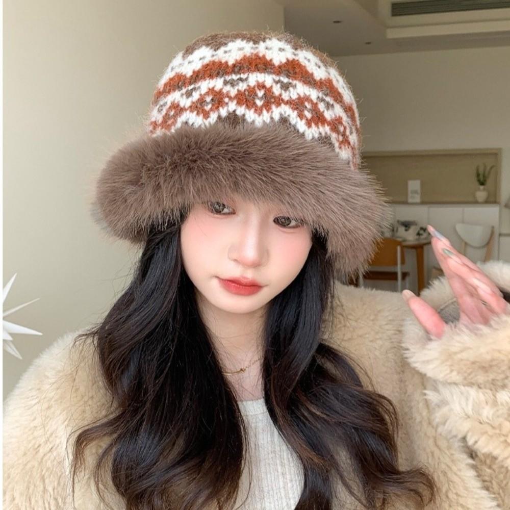 Keep Warm Fisherman Hat Thickned Ear Protection Cap Fashion Bucket Hat  Winter