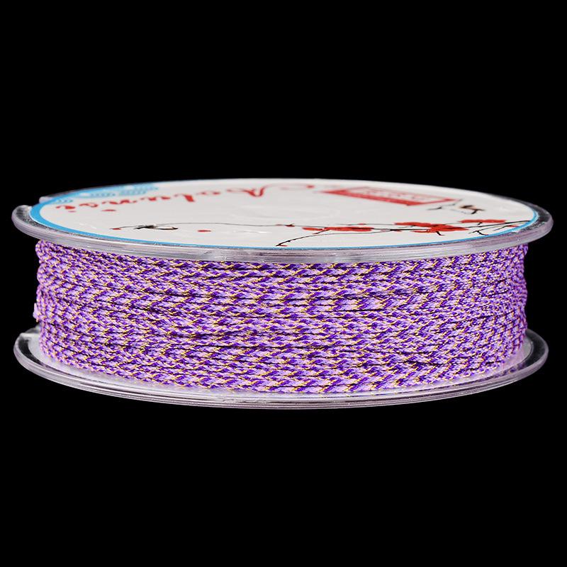 0.9mm Gold Color Hand-Woven Bracelet Rope for DIY Tassels