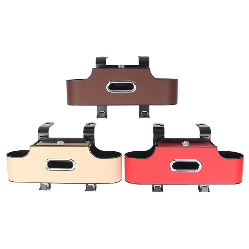 Car Backseat Hanging Seat Hook Storage Cup Holder Phone Holder Universal Car Interior Seat Back Organizer 4-In-1 Storage Box