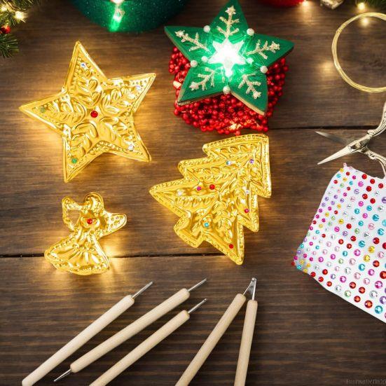 Metall Prägefolien Blätter Doppelseitig Golden Silber Dicke Zinnfolien Prägehandwerk Folienblätter für DIY Basteln Scrapbooking Herstellen Dekorationen