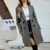 Women's Fashion Jacket Casual Solid-color Long-sleeved Cardigan Long Coat